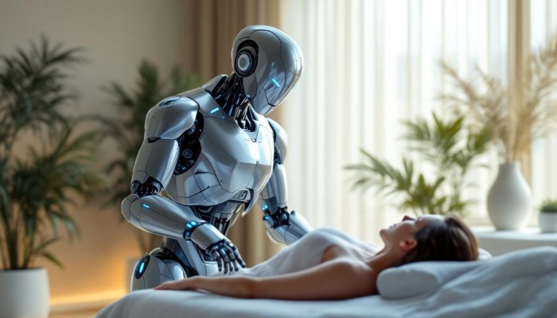 découvrez notre robot innovant qui, grâce à l'intelligence artificielle, analyse votre corps en profondeur et vous offre un massage inégalé. profitez d'une expérience de relaxation personnalisée et améliorée pour le bien-être de votre corps et de votre esprit.